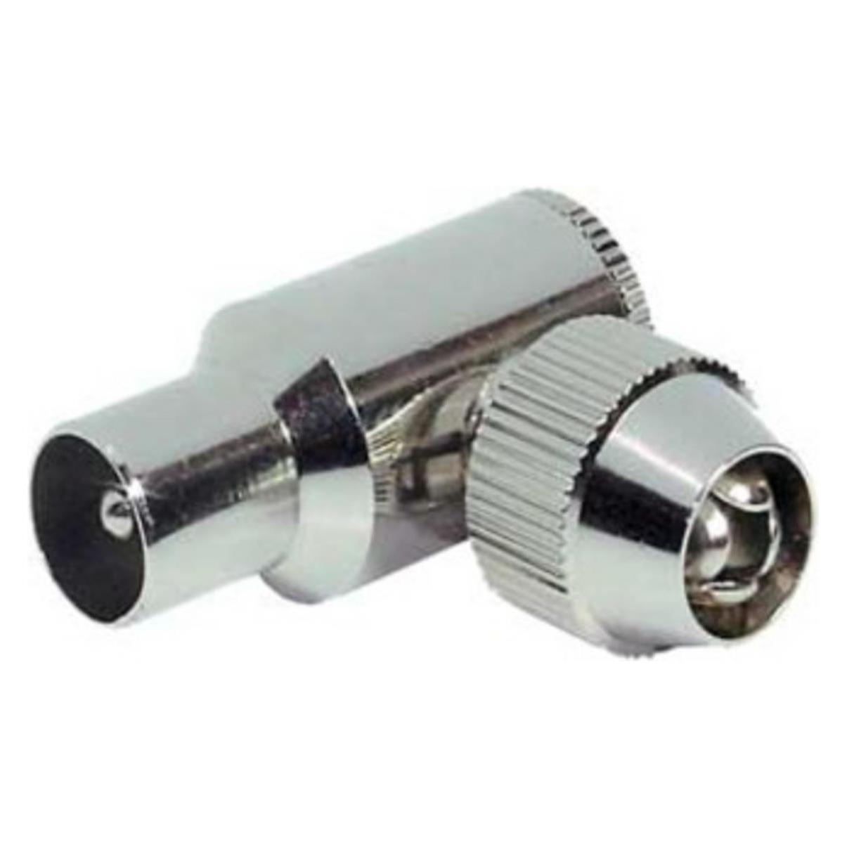 Shiverpeaks S/CONN maximum connectivity Koaxial-Winkelstecker, Schraubanschluss, Metall, CE (Antennenkabel) (82020-1M)