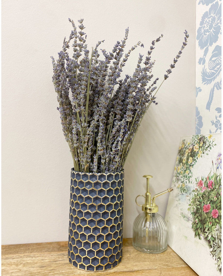 Canora Grey Amalija Glass Table Vase 1 Black