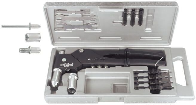 HOLEX Pince à riveter manuelle universelle avec tête pivotante (770310)