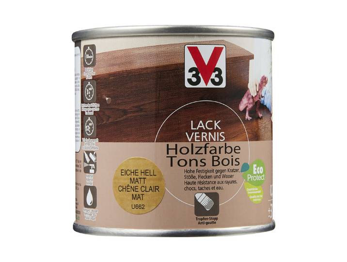 V33 lack Holzfarbe Matt 250 ml
