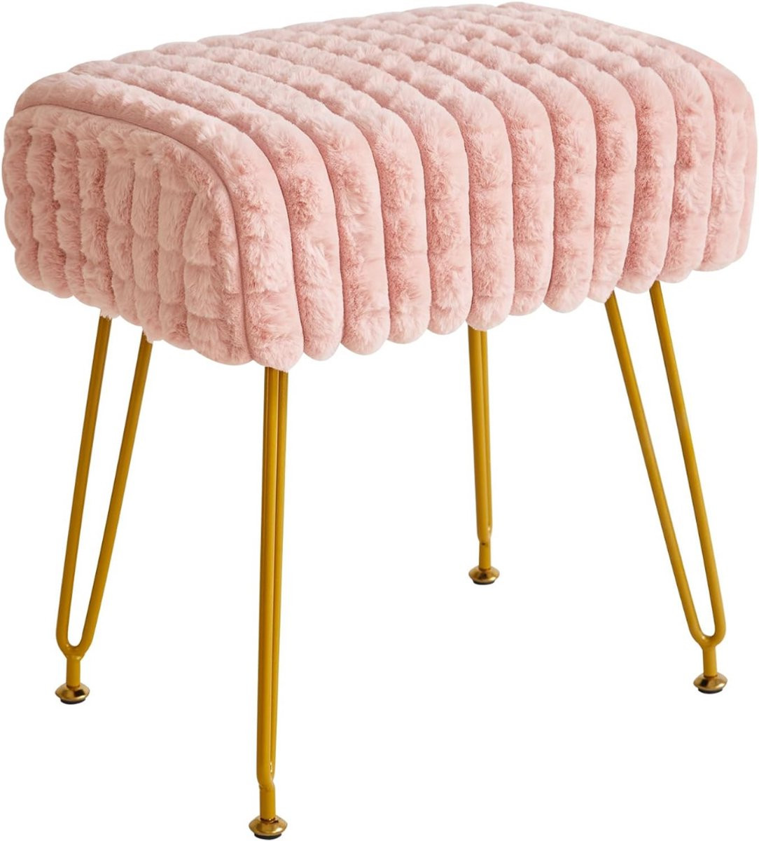 Make up stoel voor visagie en kaptafel - Roze