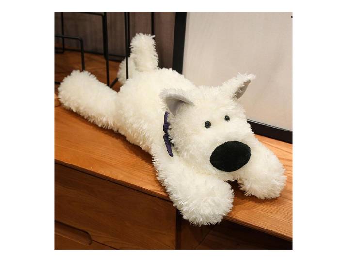 LuxusKollektion Kuscheltier Plüschtier Hund Kuscheltier Kawaii Spielzeug Geschenk Weiß 80cm (1-St)