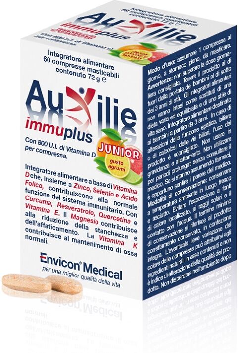 ENVICON MEDICAL Srl Auxillie Immuplus Junior, 30 Compresse Masticabili