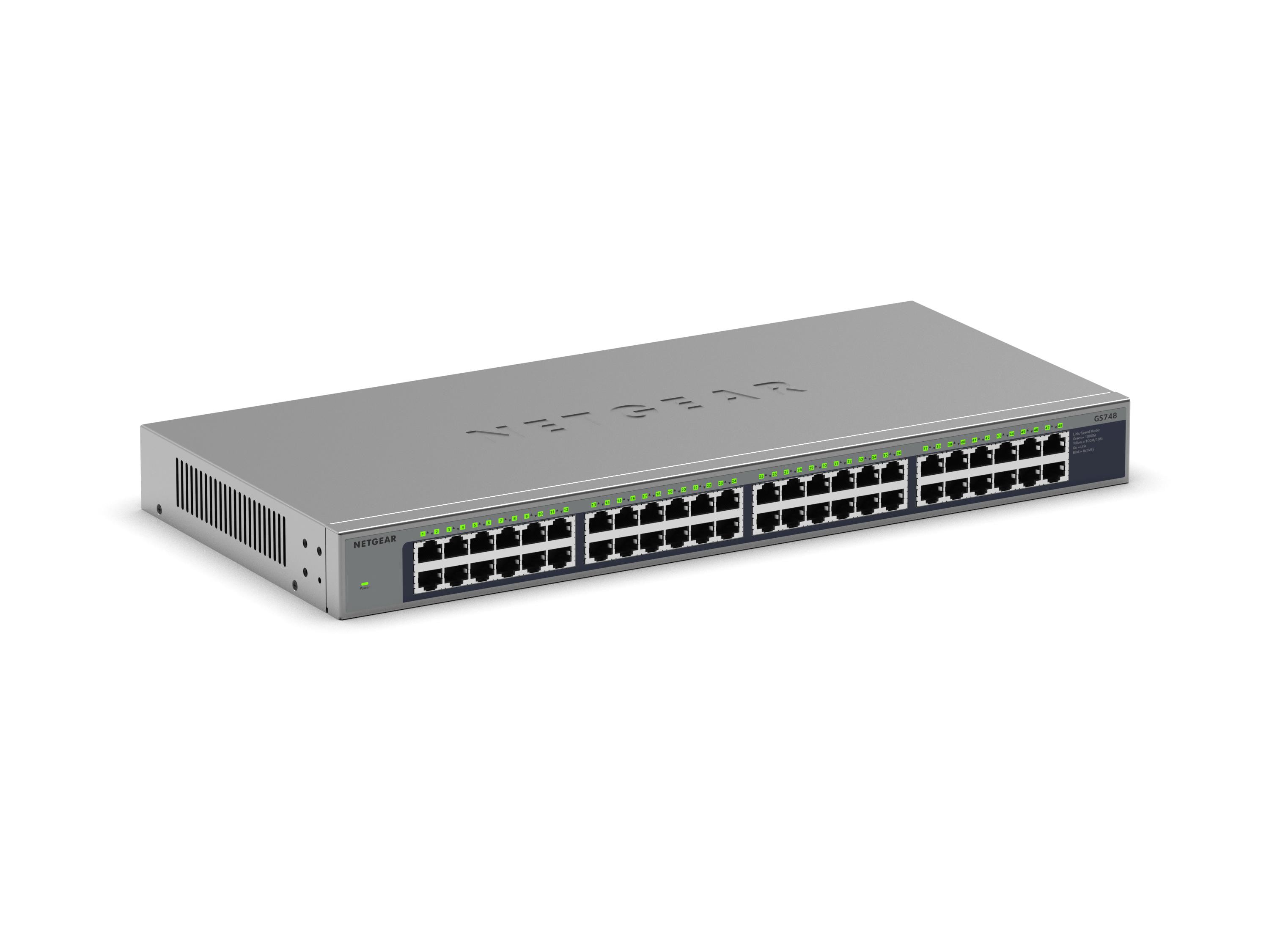 NETGEAR 48PT GIGE UNMANAGED RACKMOUNT SWCH
