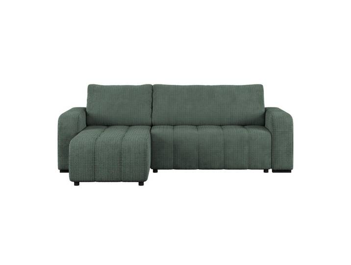 Ecksofa mit Bettfunktion Marseille, waldgrün