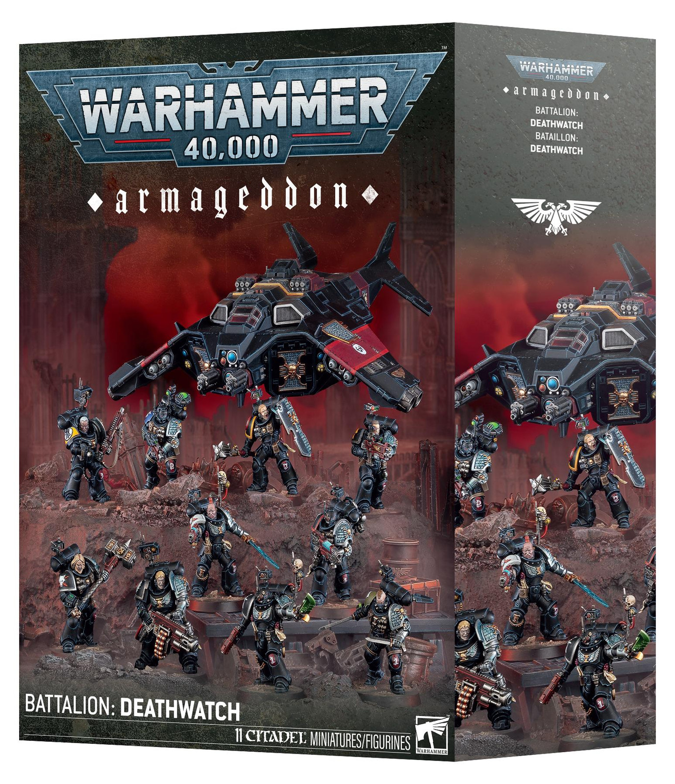 Games Workshop Warhammer 40K Armageddon Battalion Deathwatch Set met 11 Miniaturen