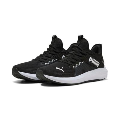 Laufschuh PUMA "SOFTRIDE ENZO 5 SLIP TECH", Damen, Gr. 46, schwarz-weiß (puma schwarz, puma weiß, puma schwarz), Textil, Schuhe Laufschuh, SLIPTECH™ Technologie: praktisches Anziehen ohne Hände
