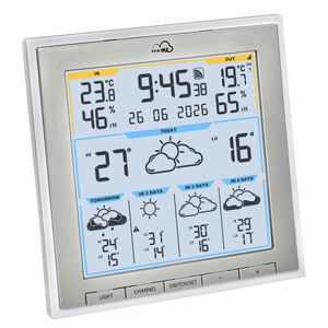TFA TFA Wetterstation 35.8105.02  .me ID-08, Funk, Wlan, digital, mit Außensensor, Wettervorhersage, LC-Display & & 4 Messwerten