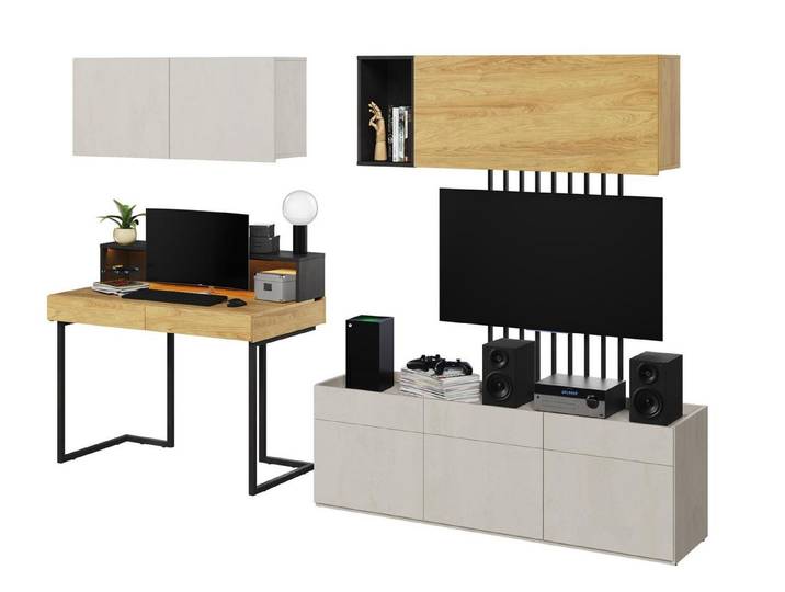 Compleo Jugendzimmer-Set Modern, Elegant TEEN FLEX, 8-set, Komplettes Set für Teenager-Zimmer