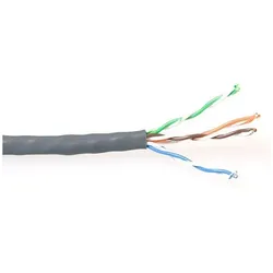ACT CAT5E U/UTP PVC solid grey 100 m. Type: 100 m box, Grey C5e u/utp solid pvc grey 100m (U/UTP, CAT5e, 100 m), Netzwerkkabel