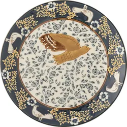 Hezha Dessertteller 16 cm, grün-orange