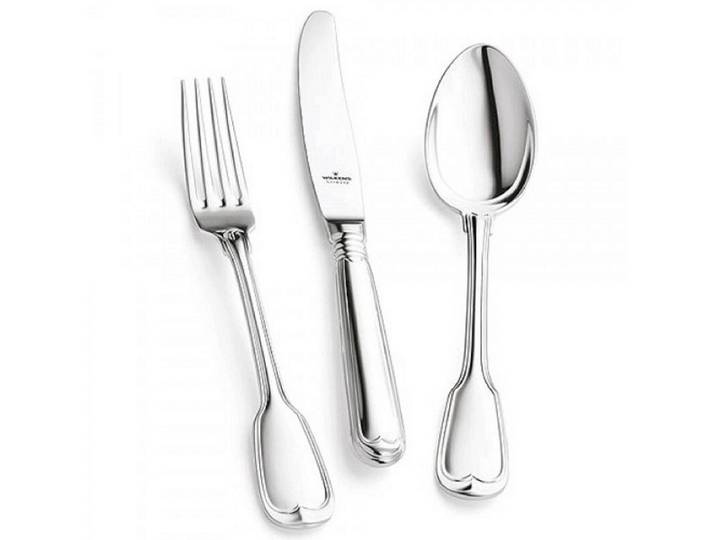 WILKENS Besteck-Set Wilkens 30-tlg. Edles Besteck Set Augsburger Faden Royal Versilberung (30-tlg), 180g Royal Versilberung