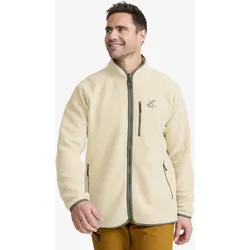 Canyon Full-zip Pile Fleece Herren Peyote/Thyme, Größe:S - Herren > Oberteile > Fleece & Midlayers - Beige