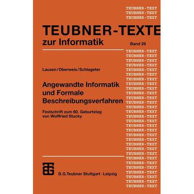 Angewandte Informatik und Formale Beschreibungsverfahren, Taschenbuch von , Vieweg & Teubner, 978-3-519-00312-0