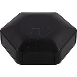 CBHEX1-60-BK - Hex-Box IoT-Gehäuse mit 6 Vollwandelementen, schwarz