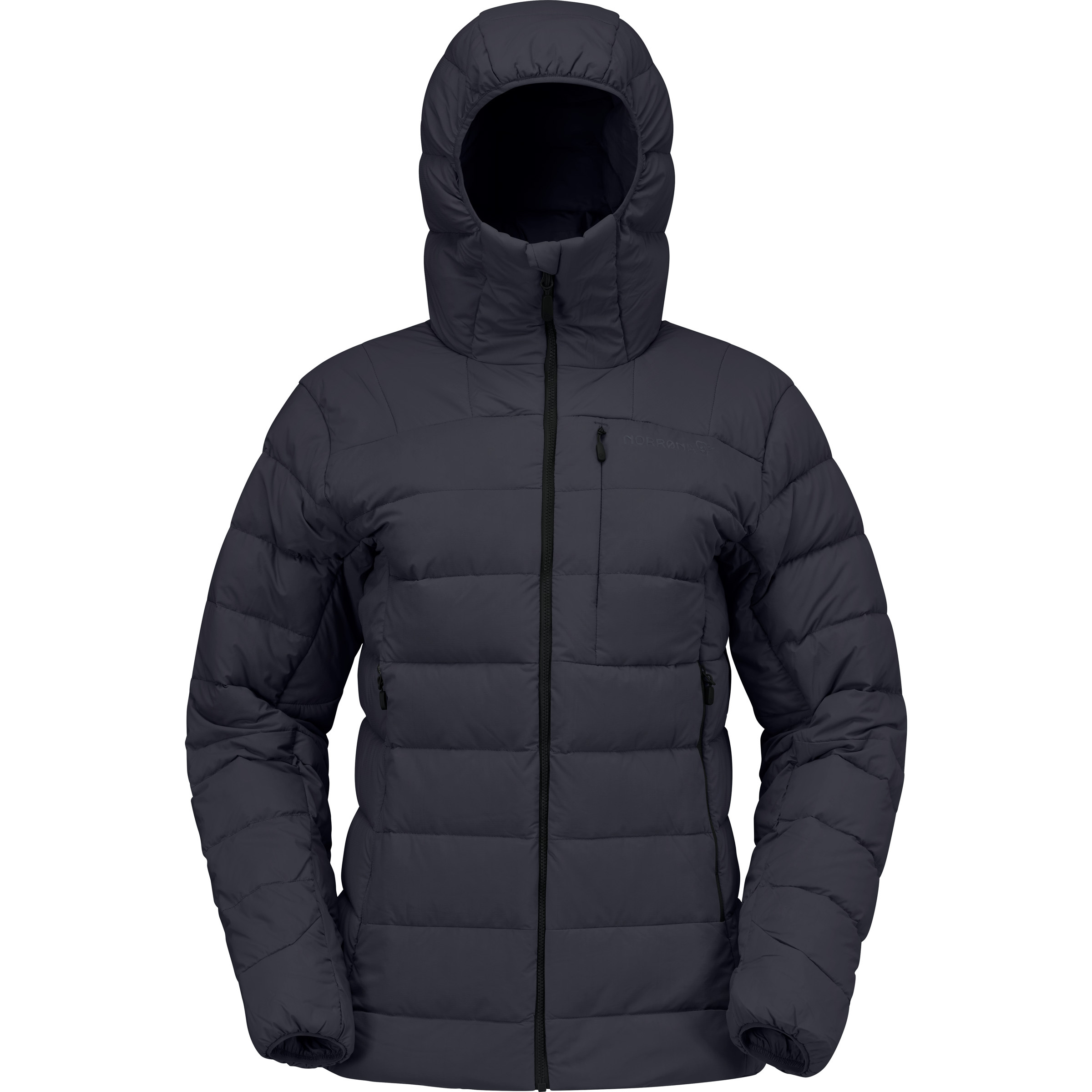 Norrona Femund Down700 Zip Hood Damen Isolationsjacke schwarz Größe L Trekking Isolierend