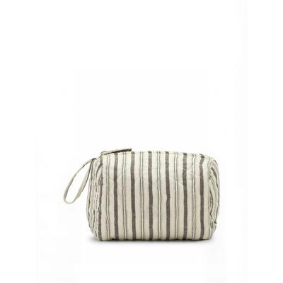 Schultertasche MOSHI MOSHI MIND "moshi moshi mind Bag my pouch", Damen, Gr. onesize, schwarz-weiß (ecru, moonless night), Obermaterial: 100% Baumwolle, Taschen Schultertasche
