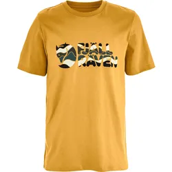 FJÄLLRÄVEN Multicolor Logo T-Shirt Herren | Gr. XL | gelb - gelb