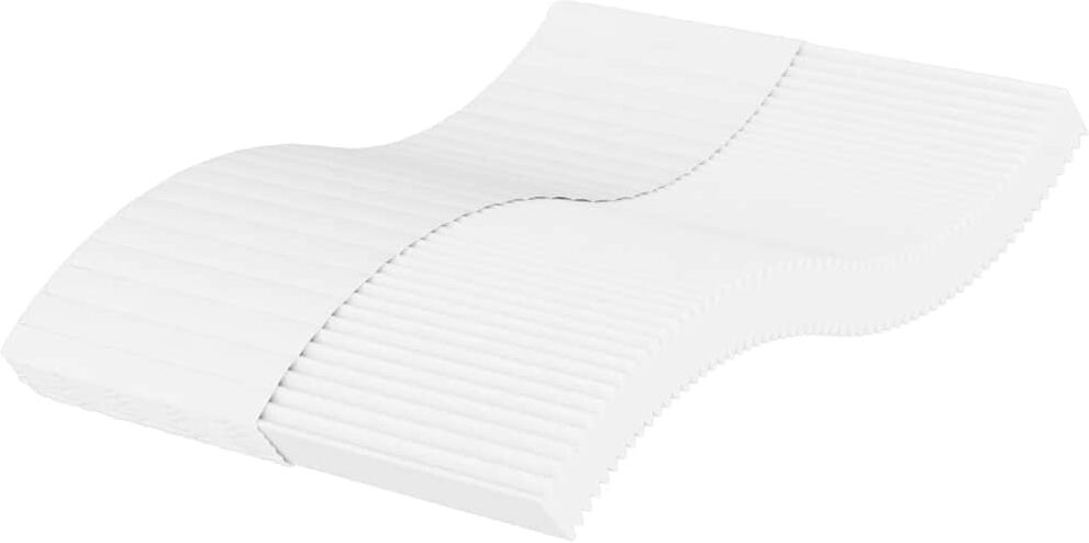 vidaXL Matelas en mousse blanc 120x210 cm dureté H2 H3