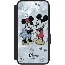 Nivocase Klapphülle für Samsung Galaxy S22 Handyhülle aus Kunst Leder NIVOflip schwarz Disney Vintage (Samsung Galaxy S22), Smartphone Hülle, Schwarz