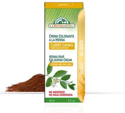 Corpore Sano Henna Colouring Cream 60Ml Rubio. Blonde