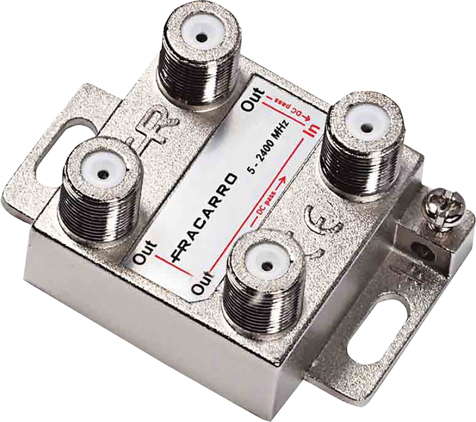 Fracarro PARTITORE  3 VIE 5-24000 MHz PA3 CON CONNETTORE F SCHERMATURA IN CLASSE A