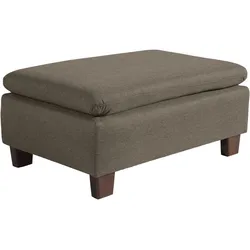 POLSTERHOCKER Kaylil Flachgewebe sahara