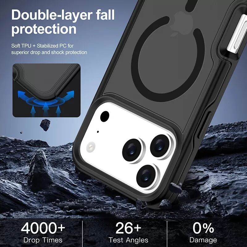 INF Coque Magnétique Effet Peau Compatible avec iPhone 17 Air - Magsafe & Recharge Sans Fil
