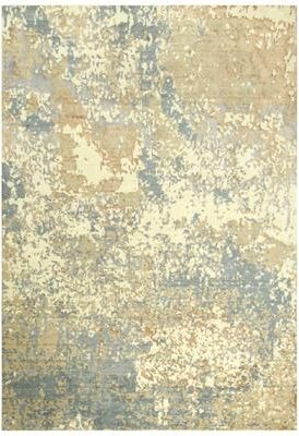 Alora Decor Essential Beige, Ivory, and Grey Abstract Wool Blend Rug