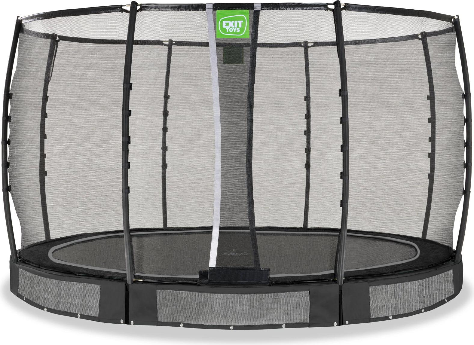 EXIT Allure Premium Trampolin ø366cm, Bodentrampolin, Schwarz