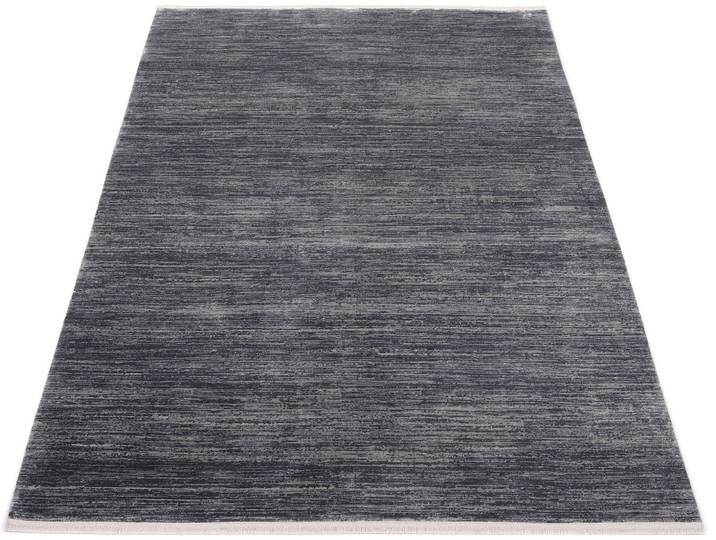 Teppich MACHALKE fade out Gr. 1, grau (dunkelgrau), B:67cm H:8mm L:130cm, Kunstfaser, Viskose, Teppiche, Teppich, Design Teppich, 3D-Optik, Hoch-Tief-Struktur, Wohnzimmer