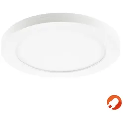 Variable LED-Deckenleuchte FLED ø22,5cm Ein-oder Aufbau umschaltbare Farbtemperatur Sigor