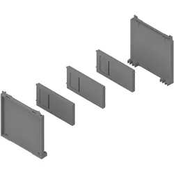 Blum Flaschenset AMBIA-LINE 100 für Frontschubkasten, Besteckkasten, Grau