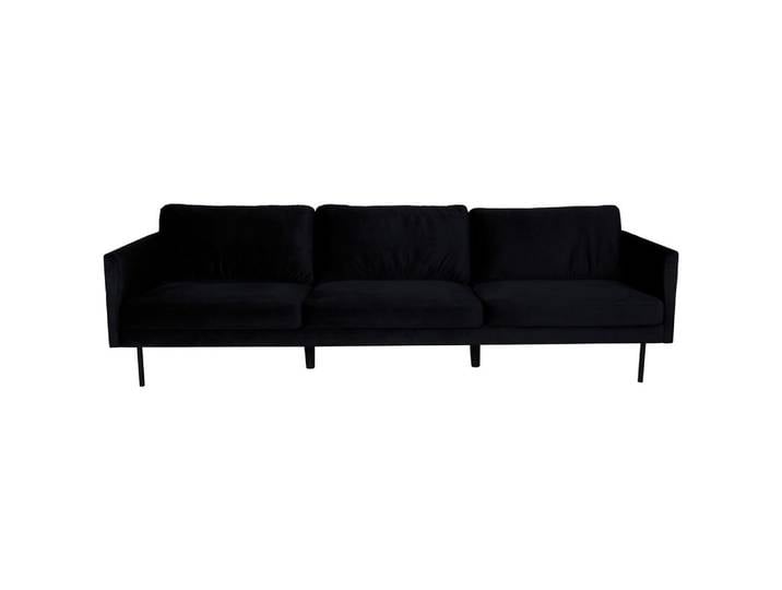 Livetastic 3-Sitzer-Sofa, Schwarz, 260x78x80 cm, Wohnzimmer, Sofas & Couches, Sofas, 3-Sitzer Sofas