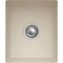 Villeroy und Boch Unterbauspüle 332402AM mit Ablaufgarnitur und Exzenterbetätigung, Almond