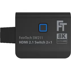 FeinTech SW211 HDMI 2.1 8K Bi-Directional Switch 2 In 1 Out Splitter 1 In 2 Out Pigtail, Switch Box