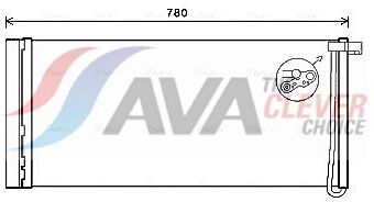 Ava Clever Choice Kondensator, Klimaanlage Pr5083d Für Porsche