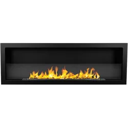 Divina Fire Eingebauter Bioethanol-Wandkamin Biokamin 120x40 FURORE 120