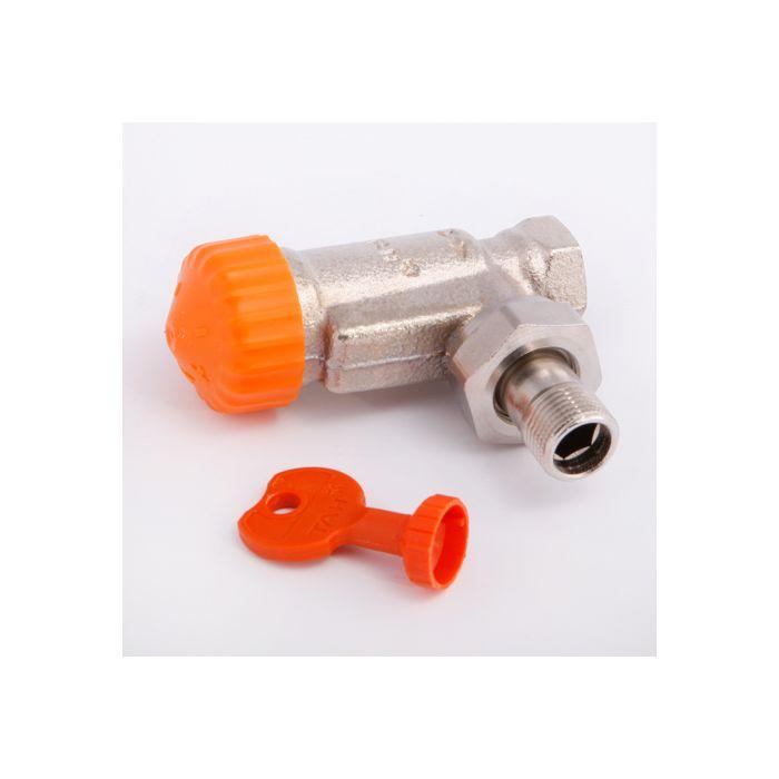 Heimeier Thermostat-Ventilunterteil 3911-01.000 Eck, DN 10, mit automatischer Durchflussregelung