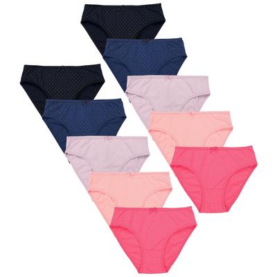 Slip TUPTAM "Slips Mädchen Slips mit Aufdruck 10er Pack", Kinder, Gr. 140, grün (farbenmix 10), Unterhosen Slip