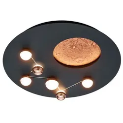Trio Deckenleuchte Zodiac Metall Schwarz