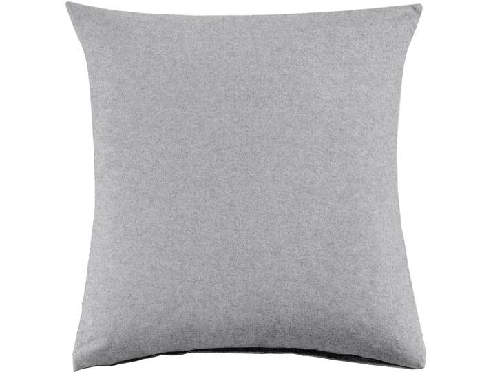 Kissenbezug Emma 65x65cm lightgrey - Farbe: Hellgrau - Material: 100% Baumwoll-Flanell, Heather Melange Optik