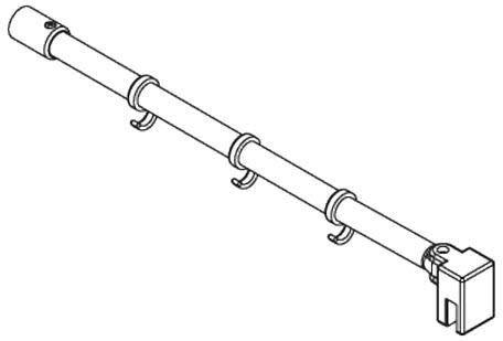 Kermi Raya Stabilisierung für Seitenwand freistehend SSS90 120 cm