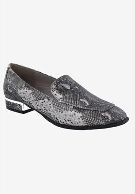 Women's Haze Snake Loafer by Bellini in Black Faux Snake (Size 12 M)