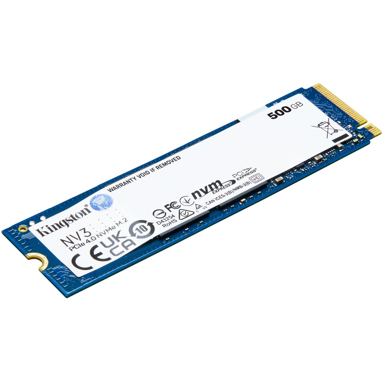 500GB Kingston NV3 M.2 2280 PCIe 4.0 x4 3D NAND (SNV3S/500G)