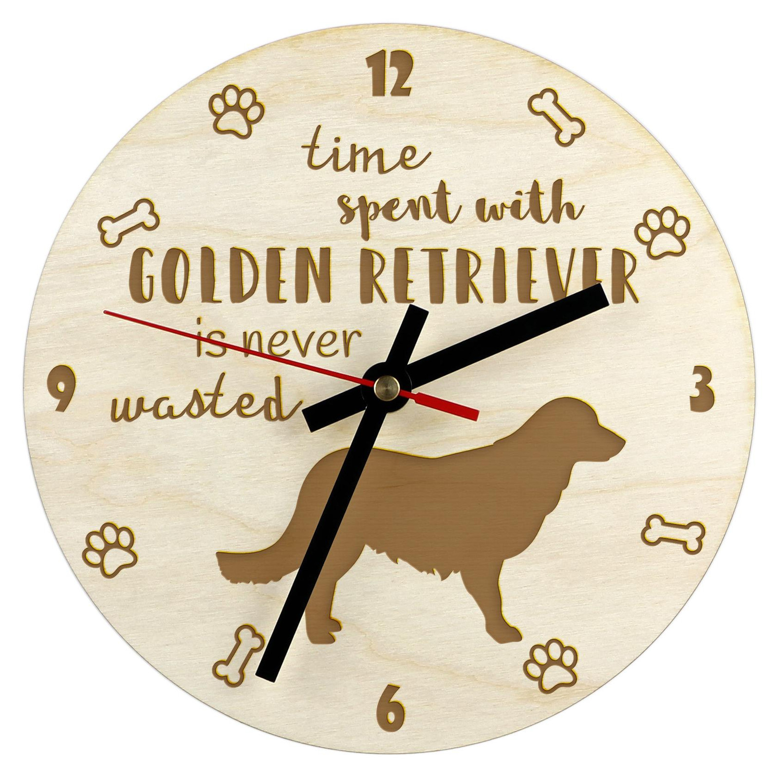 Art-Dog Wandklok Golden Retriever