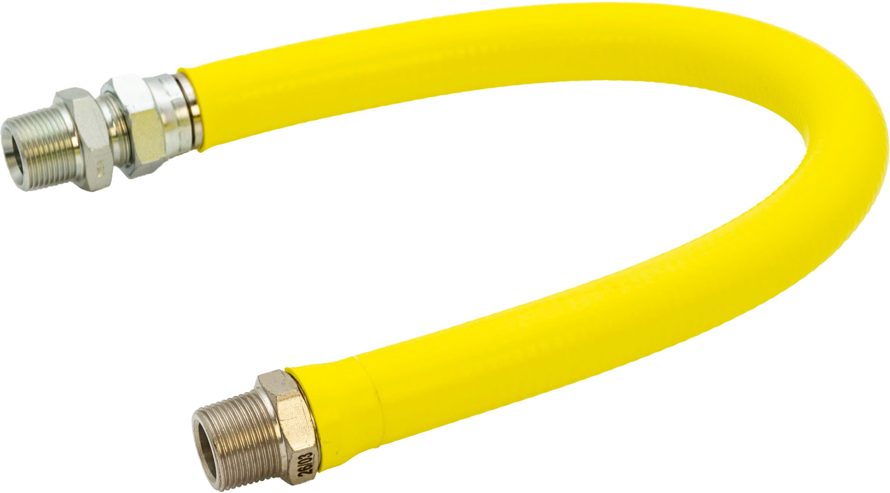 Hamilton Gas Products Ltd 3/4 BSPM Steel Convoluted Gas Hose for Radiant Heaters