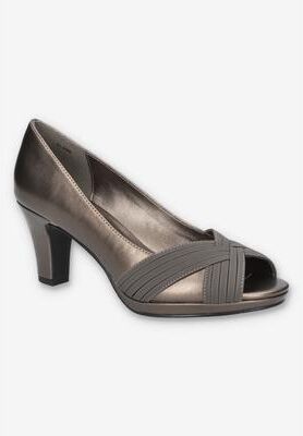 Women's Lavish Heel by Easy Street in Pewter (Size 10 M)