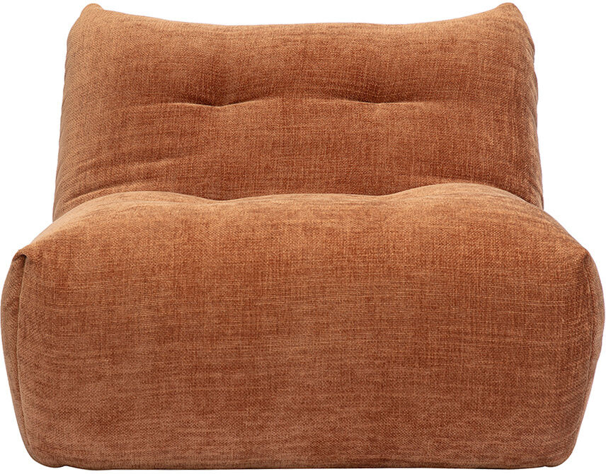 Miliboo Lounge-Sessel in Samtoptik mit strukturierter Textur in gebrannter Erde BUMPY
