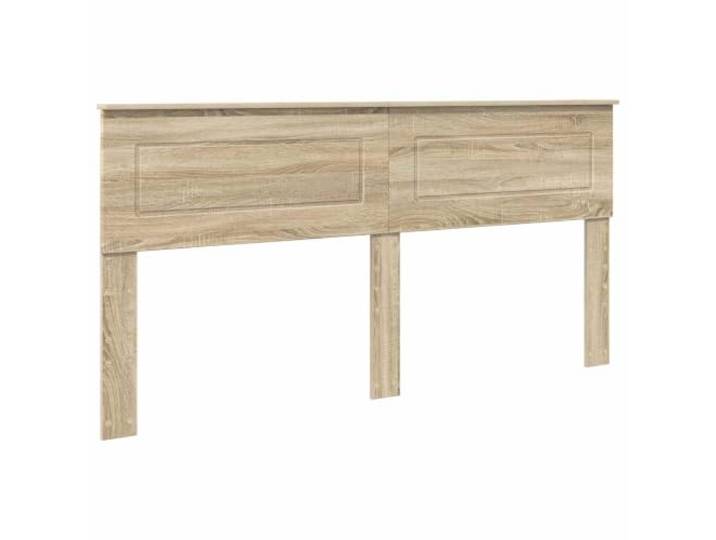 KKgypkn Modernes Kopfteil Sonoma-Eiche 200 cm aus Holzwerkstoff, rechteckig, pflegeleicht
